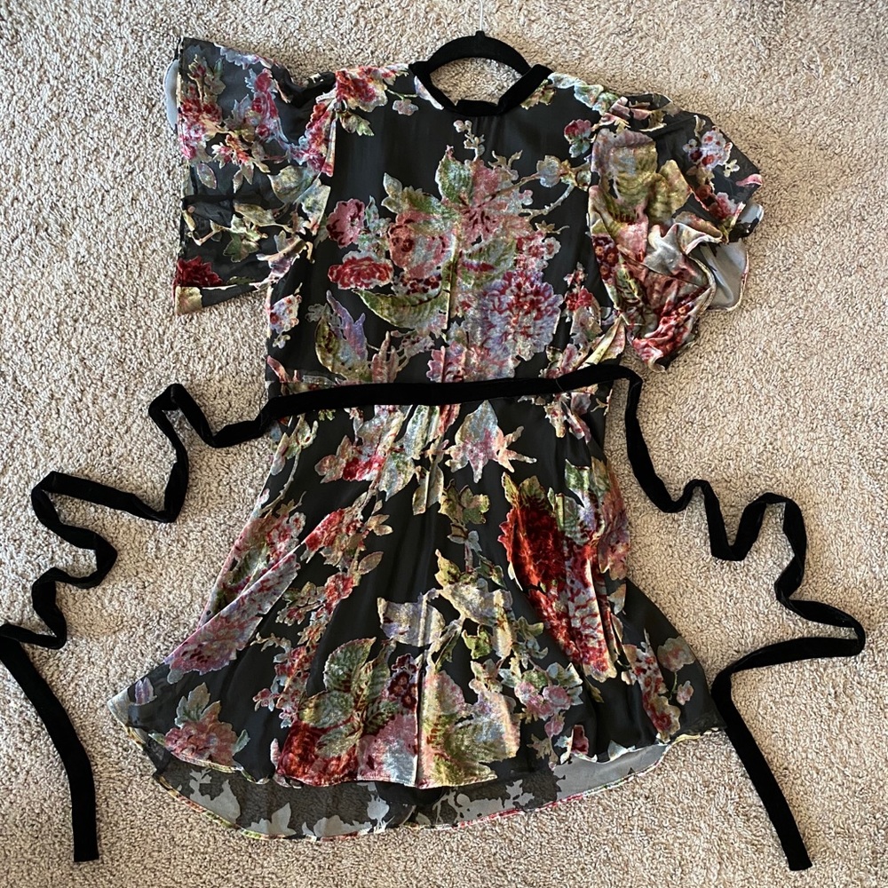 Zara floral tunic dress